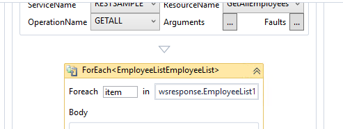 Ajouter une liste d’employés au workflow ForEach