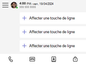 Capture d’écran montrant comment attribuer des lignes téléphoniques et des téléphones de bureau Teams.