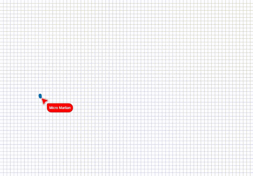 GIF montre un exemple d’utilisateurs partageant un curseur sur un canevas.