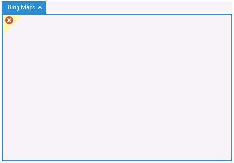 Capture d’écran montrant Bing Cartes pour l’application Outlook ne se charge pas correctement.