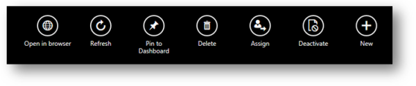 Commandes du formulaire de compte pour Dynamics&nbsp;365 pour tablettes.