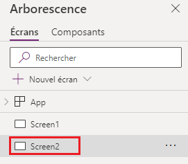 Screen2 dans la liste.