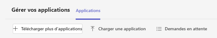 Charger l’application.