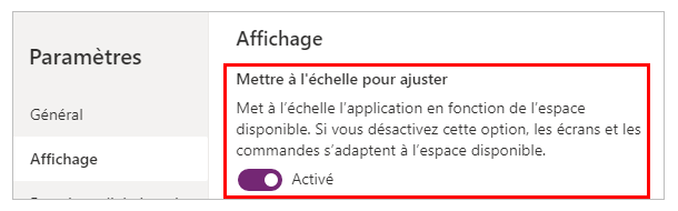 Mettre à l’échelle Mettre à l’échelle.