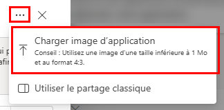 Ajouter une image d’application