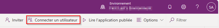 Connectez l’utilisateur sur la barre de commandes de surveillance en direct.