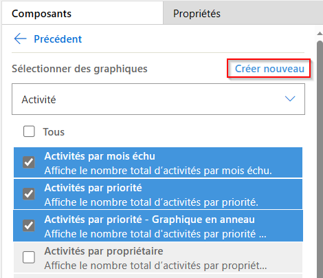 Créer un nouveau lien sur l’onglet Composants du concepteur d’application Créer un nouveau lien sur l’onglet Composants du concepteur d’application.