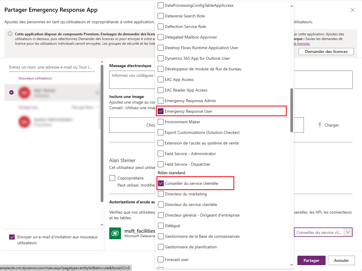 Partager l’application avec un groupe ou des utilisateurs Azure AD.