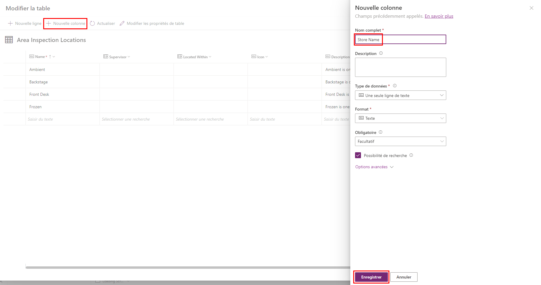 Ajouter une colonne de nom de magasin Ajouter une colonne de nom de magasin.
