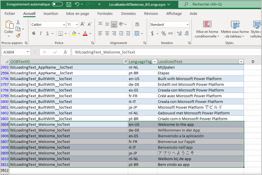Fichier de localisation de composant