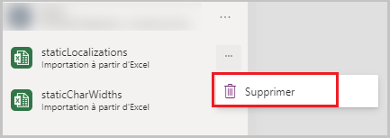 Supprimer staticLocalizations