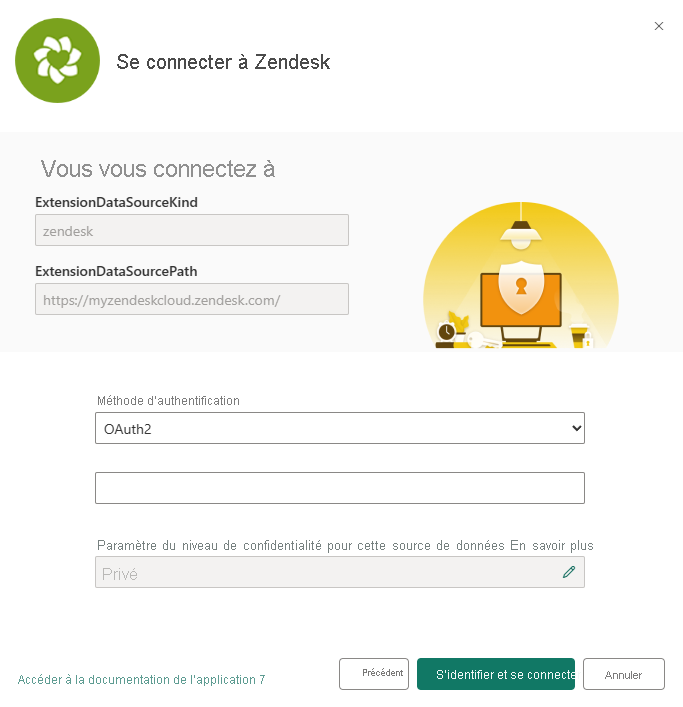 Screenshot of Zendesk sign-in dialog.