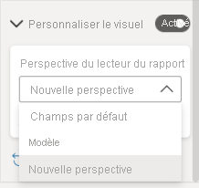 Screenshot showing the dropdown arrow to see other perspectives.