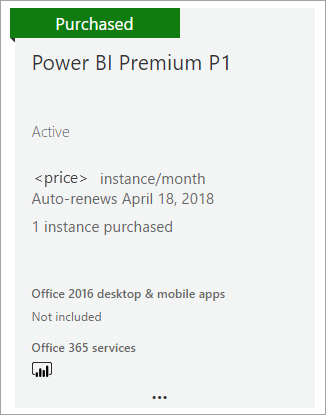 Achat de Power BI Premium