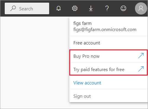 Screenshot that shows how to choose the type of license to purchase.