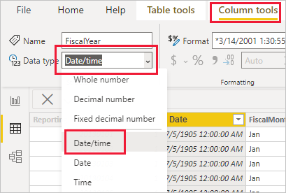 Définir et utiliser des tables de dates dans Power BI Desktop - Power BI |  Microsoft Learn