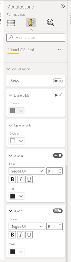 Screenshot showing other metric formatting options.