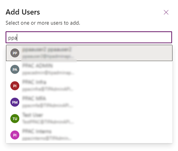 Ajouter des utilisateurs à un profil de sécurité de colonne.