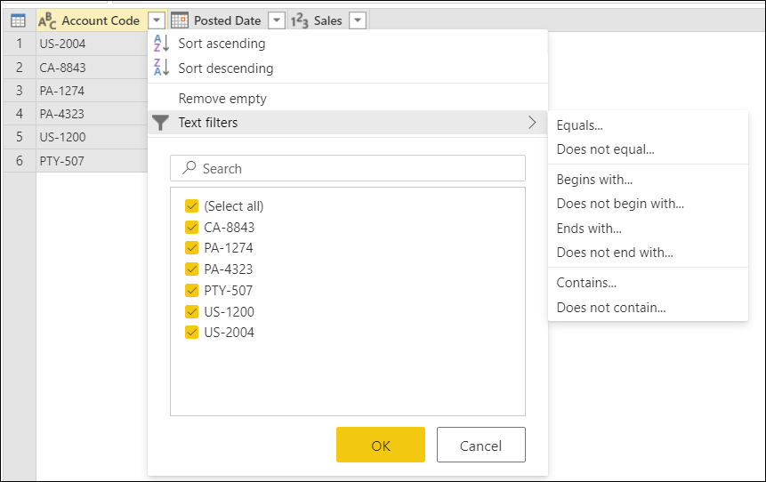 Filtrer Par Valeurs Dans Une Colonne Power Query Microsoft Learn 0386