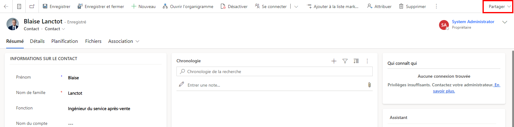 Ouvrez une ligne, puis sélectionnez Partager. Ouvrez une ligne, puis sélectionnez Partager