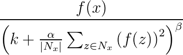 formule de la structure convolutionnelle