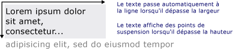 Texte affiché à l'aide de l'objet FormattedText