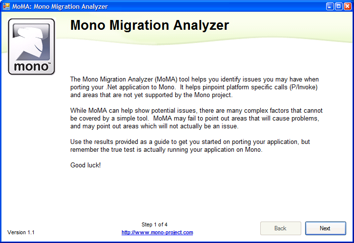 Mono Migration Analyzer