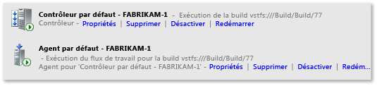 Afficher un processus de génération en cours d'exécution à partir du serveur de builds