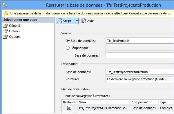 Utiliser les outils fournis avec SQL Server