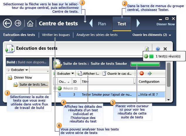 Afficher les résultats des tests à partir de votre flux de travail de build