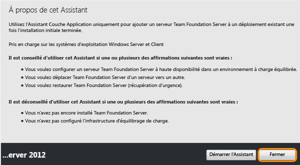 Fermer le centre de configuration lorsqu'il s'affiche