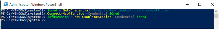 Image montrant une applet de commande PowerShell.