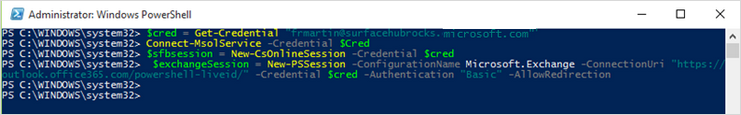 Image montrant une applet de commande PowerShell.