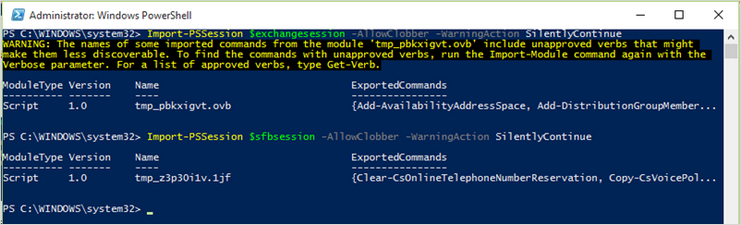 Image montrant une applet de commande PowerShell.