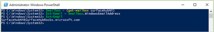 Image montrant une applet de commande PowerShell.