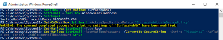 Image montrant une applet de commande PowerShell.