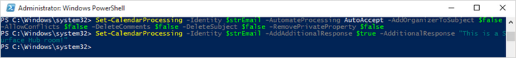 Image montrant une applet de commande PowerShell.