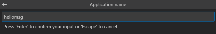 La capture d’écran montre l’option permettant d’entrer le nom de l’application.