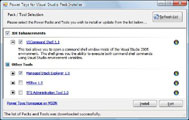 Capture d'écran de la version Bêta du Pack Installer