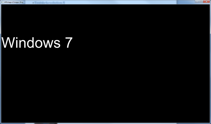 Tapez un mot clé, par exemple Windows 7