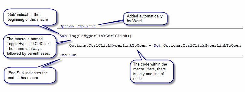 Code in Visual Basic Editor code window
