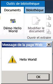 Boîte de dialogue Hello World