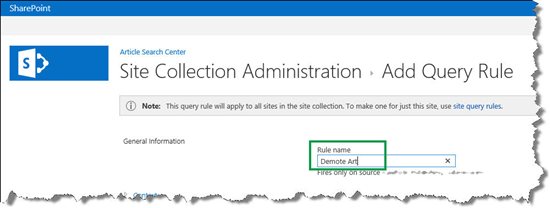 Query Rule Name