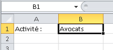 Exemple de données pour la macro RenameWorksheets