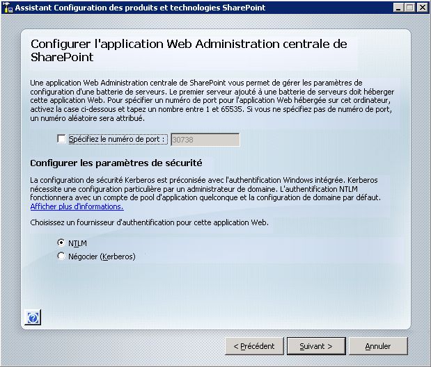 Assistant Configuration : application Web
