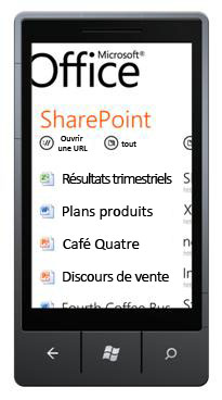 SharePoint Workspace Mobile pour Windows Phone 7