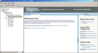 Figure 1 Isa Server 2006 a une interface plus intuitive