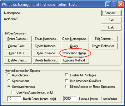 Figure 9 Valid Namespace Connection