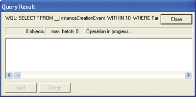 Figure 11 Query Result Dialog Box