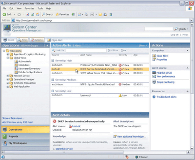 Figure 2 Operator and Administration Console